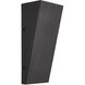 Corwin Family 12 inch Matte Black Outdoor Wall Sconce in 4" D x 5.5" W x 12" H, EVOLV