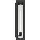 Calen 1 Light 24.25 inch Textured Black Outdoor Wall Light