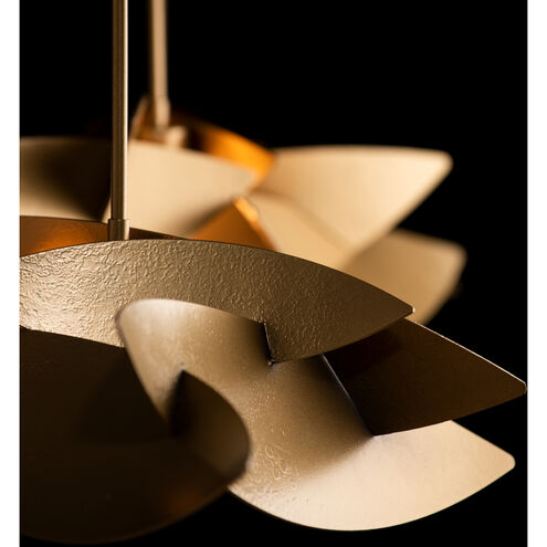 Koi 3 Light 16 inch Soft Gold Pendant Ceiling Light