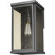 Lyons 1 Light 17.75 inch Matte Black Exterior Wall Lantern