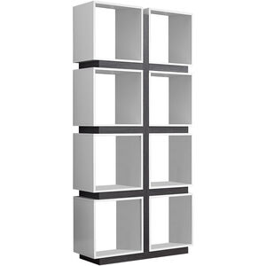 Doylestown White and Grey Bookcase
