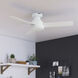 Presto 44 inch Matte White Ceiling Fan