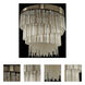 Espirali 9 Light 27 inch Brushed Champagne Gold Pendant Ceiling Light