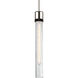 Zigrina 1 Light 5.13 inch Polished Nickel with Satin Brushed Black Pendant Ceiling Light