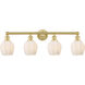 Norfolk 4 Light 32.75 inch Satin Gold Bath Vanity Light Wall Light in Matte White