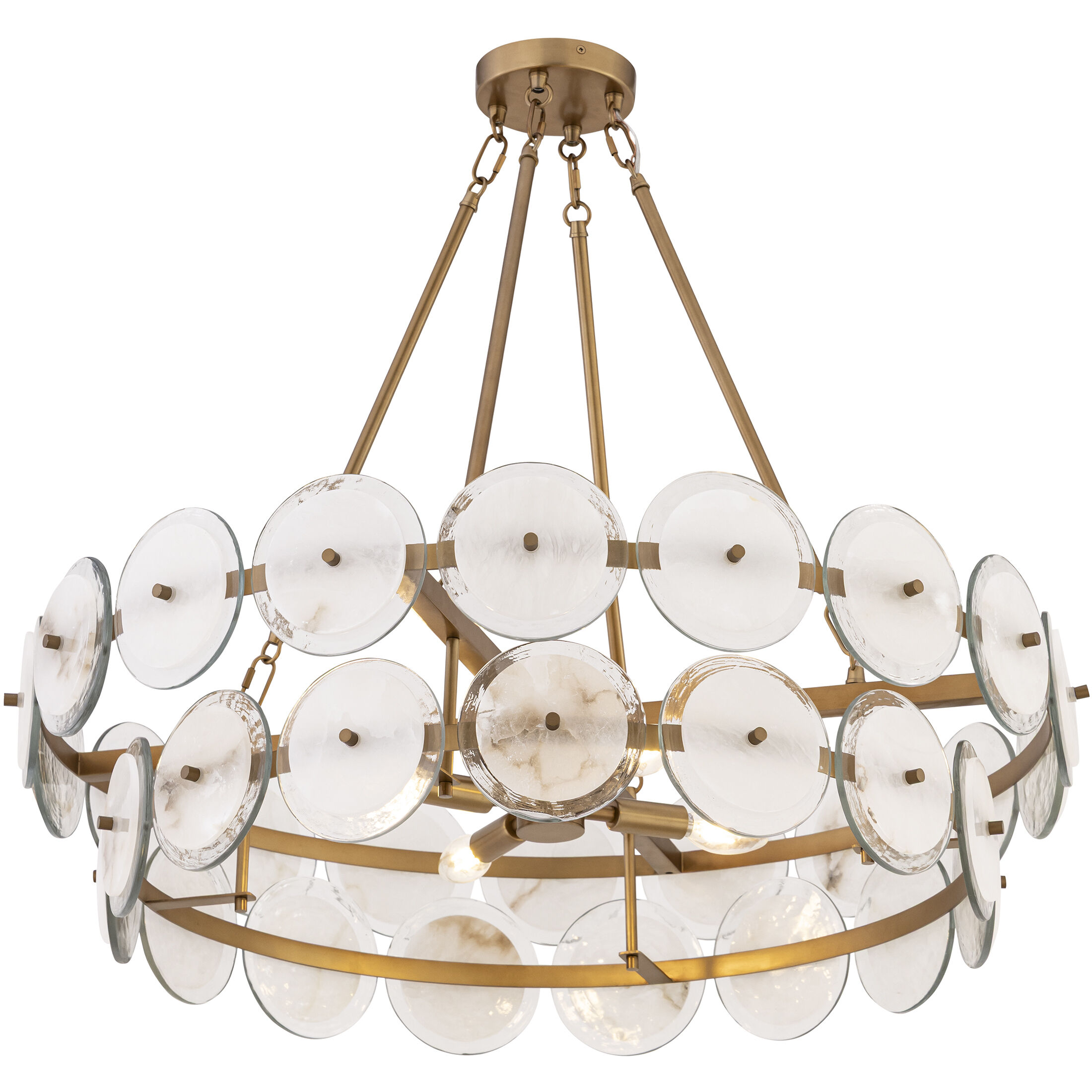 Kintrel 4 Light 31.5 inch Legacy Brass Pendant Ceiling Light