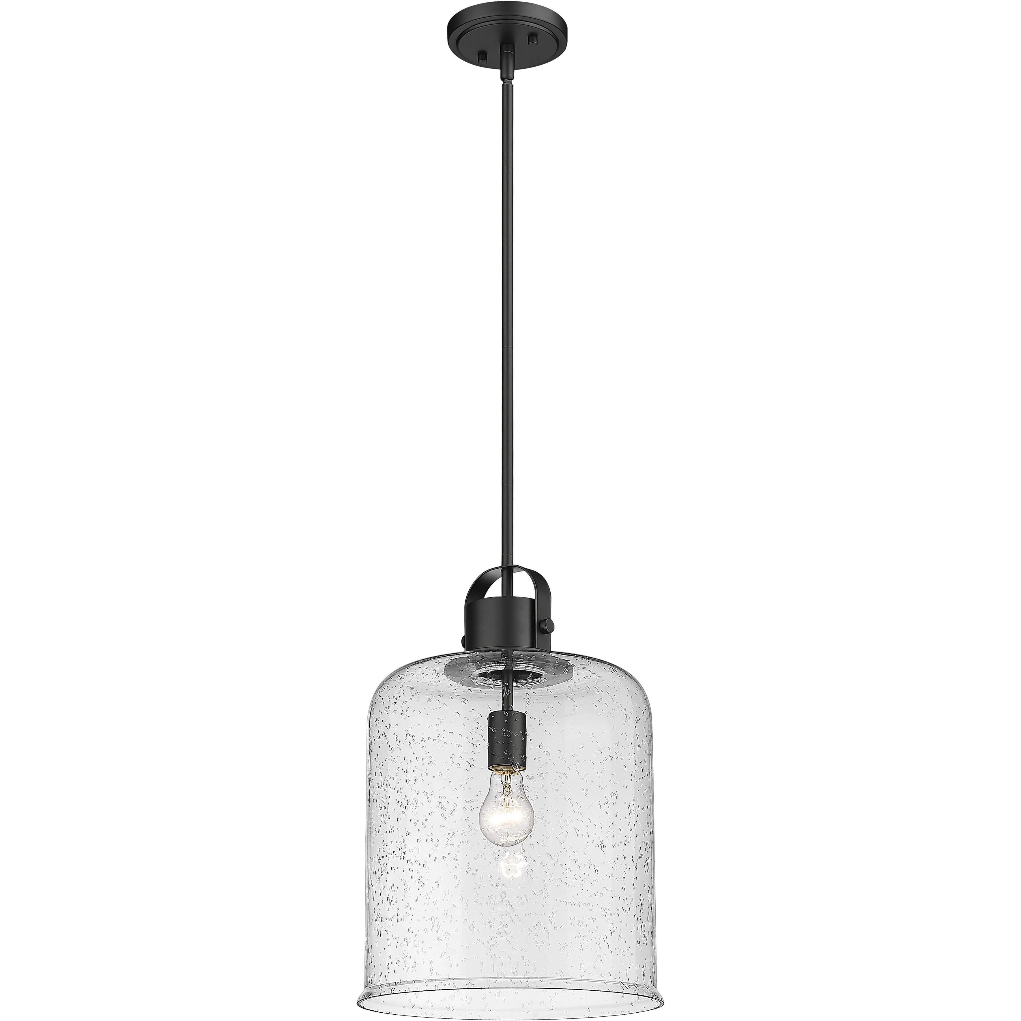 Kinsley 1 Light 12 inch Matte Black Pendant Ceiling Light