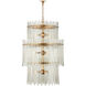 Electra 9 Light 29 inch Antique Brass Chandelier Ceiling Light
