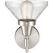 Caden 1 Light 8 inch Satin Nickel Sconce Wall Light
