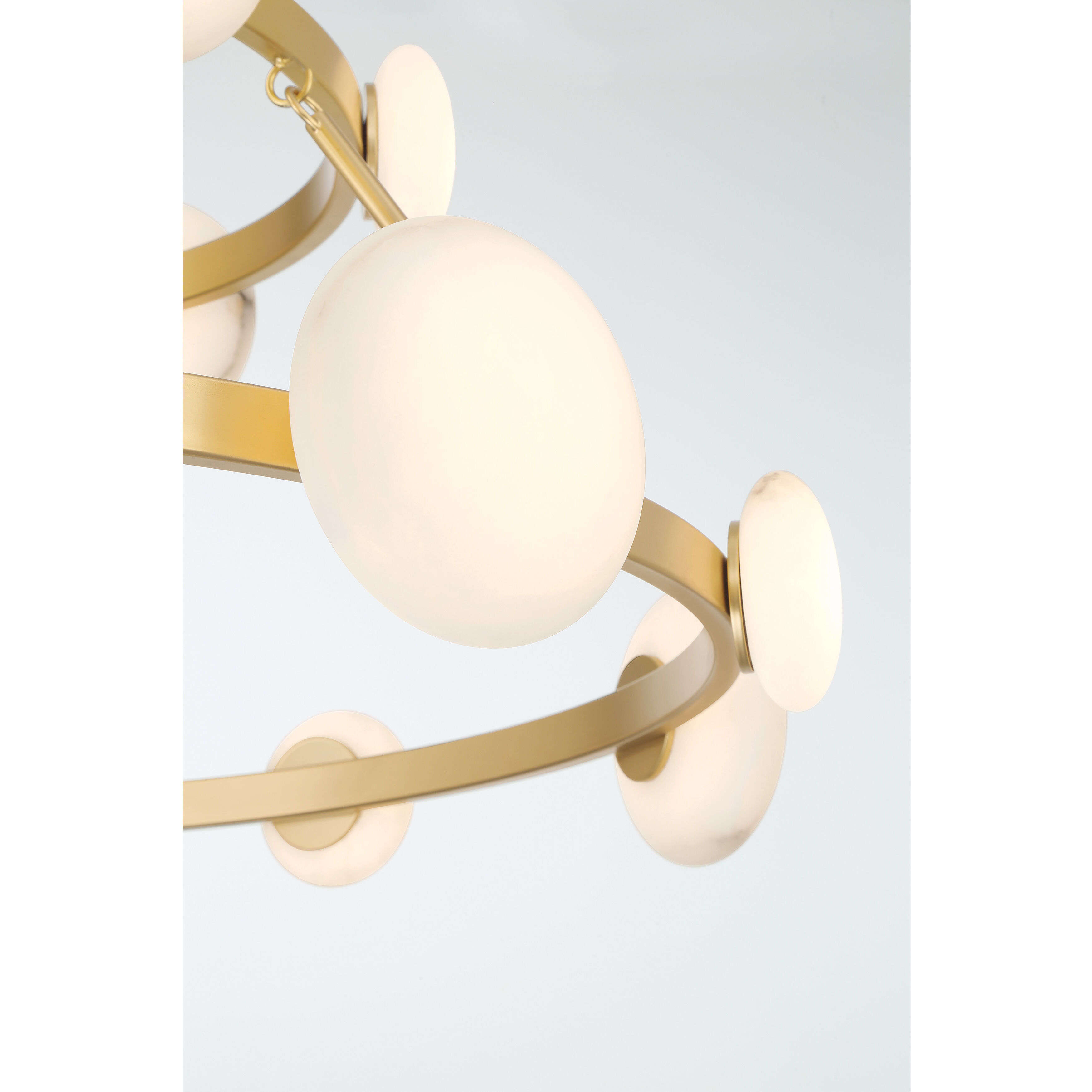 Zill LED 42.13 inch Lily Gold Pendant Ceiling Light
