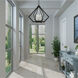 Prism 6 Light 26 inch Black with Brushed Nickel Cluster Chandelier Ceiling Light