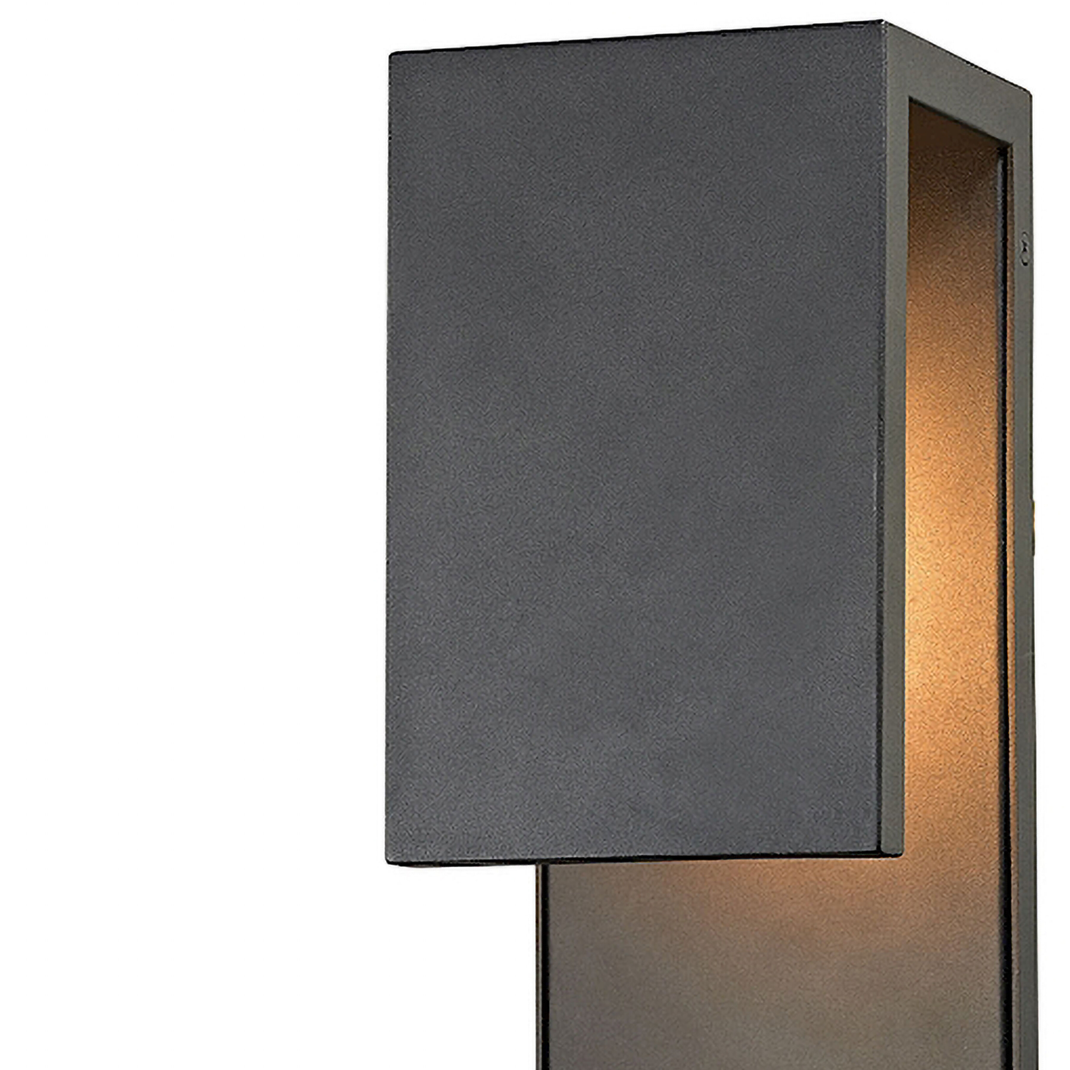 Pierre LED 19 inch Textured Matte Black Outdoor Wall Sconce