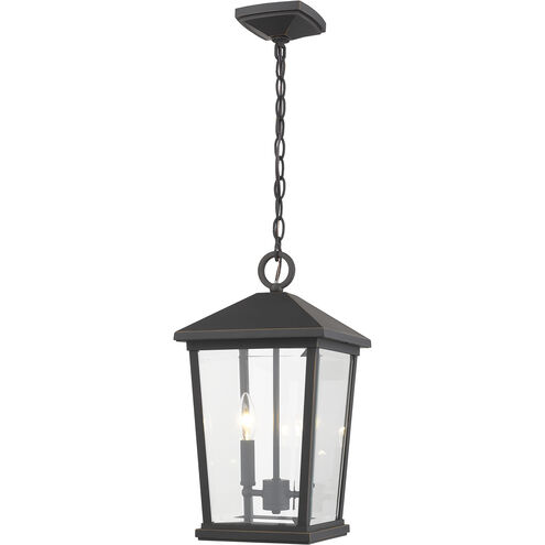 Beacon 2 Light 9.5 inch Oil Rubbed Bronze Outdoor Chain Mount Ceiling Fixture