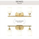 Reines 3 Light 22.75 inch Brushed Gold Bath Vanity Wall Light