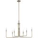 Juniper 8 Light 36 inch Antique Gold Chandelier Ceiling Light