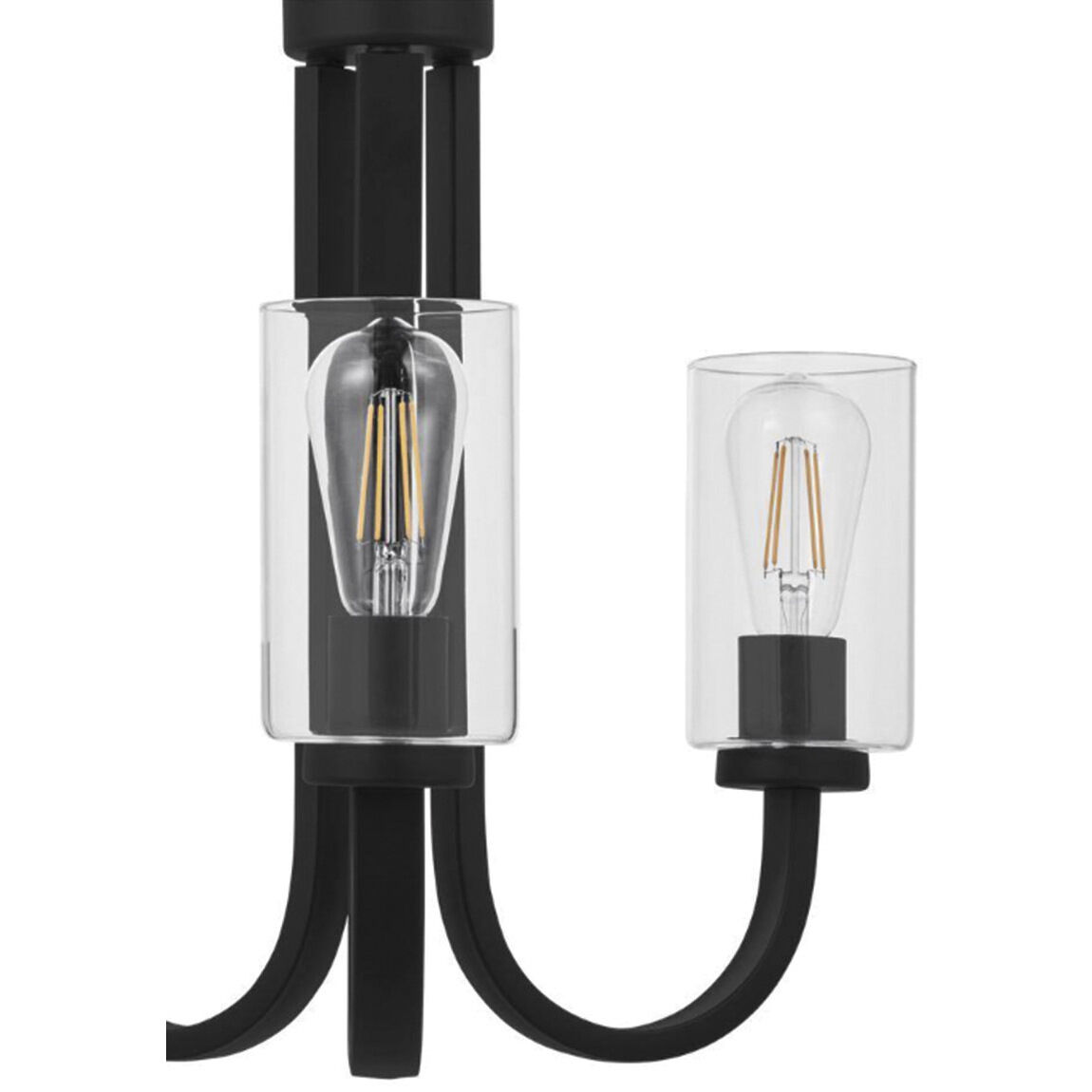 Melina 3 Light 17 inch Matte Black Chandelier Ceiling Light