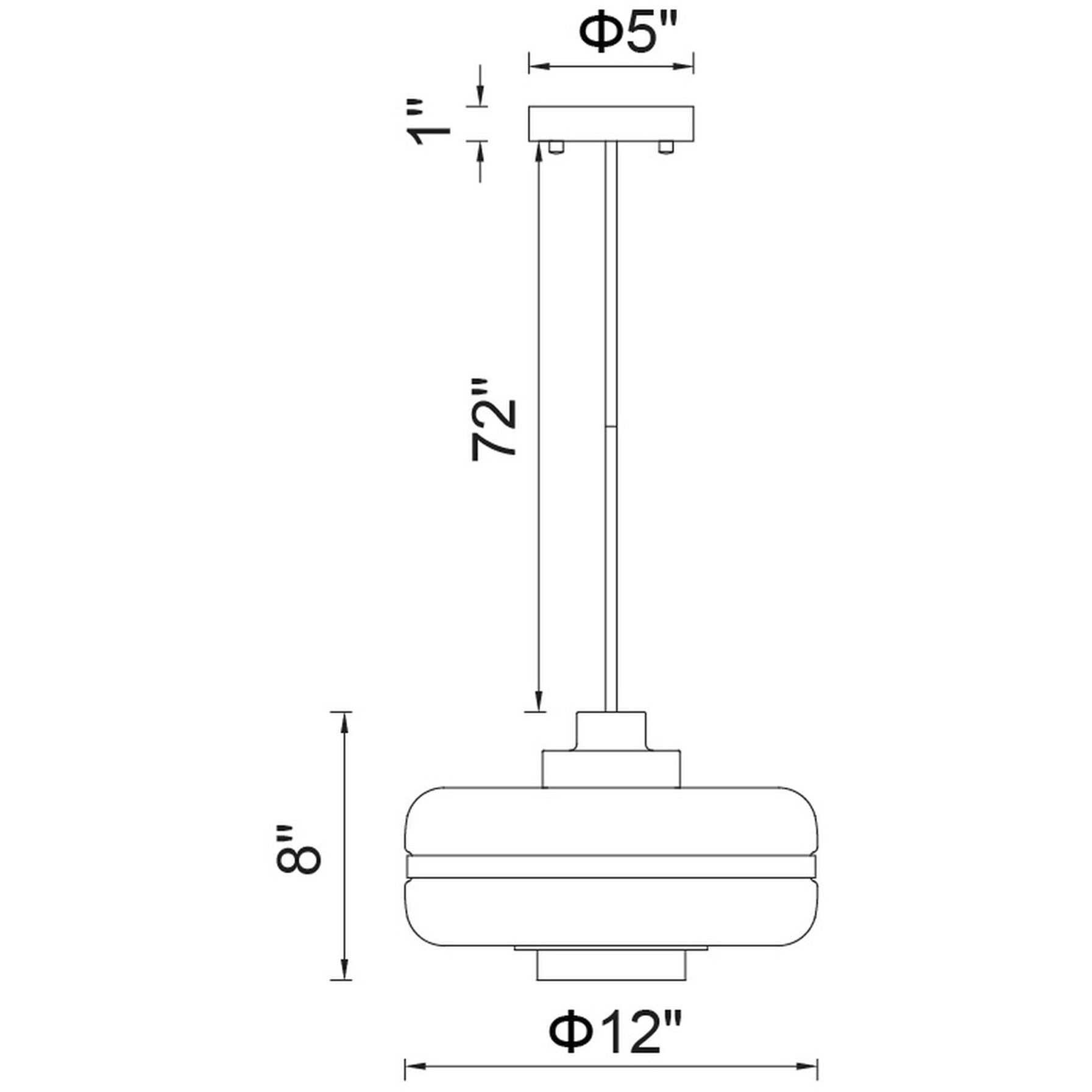 Elementary 1 Light 12 inch Pearl Gold Down Pendant Ceiling Light
