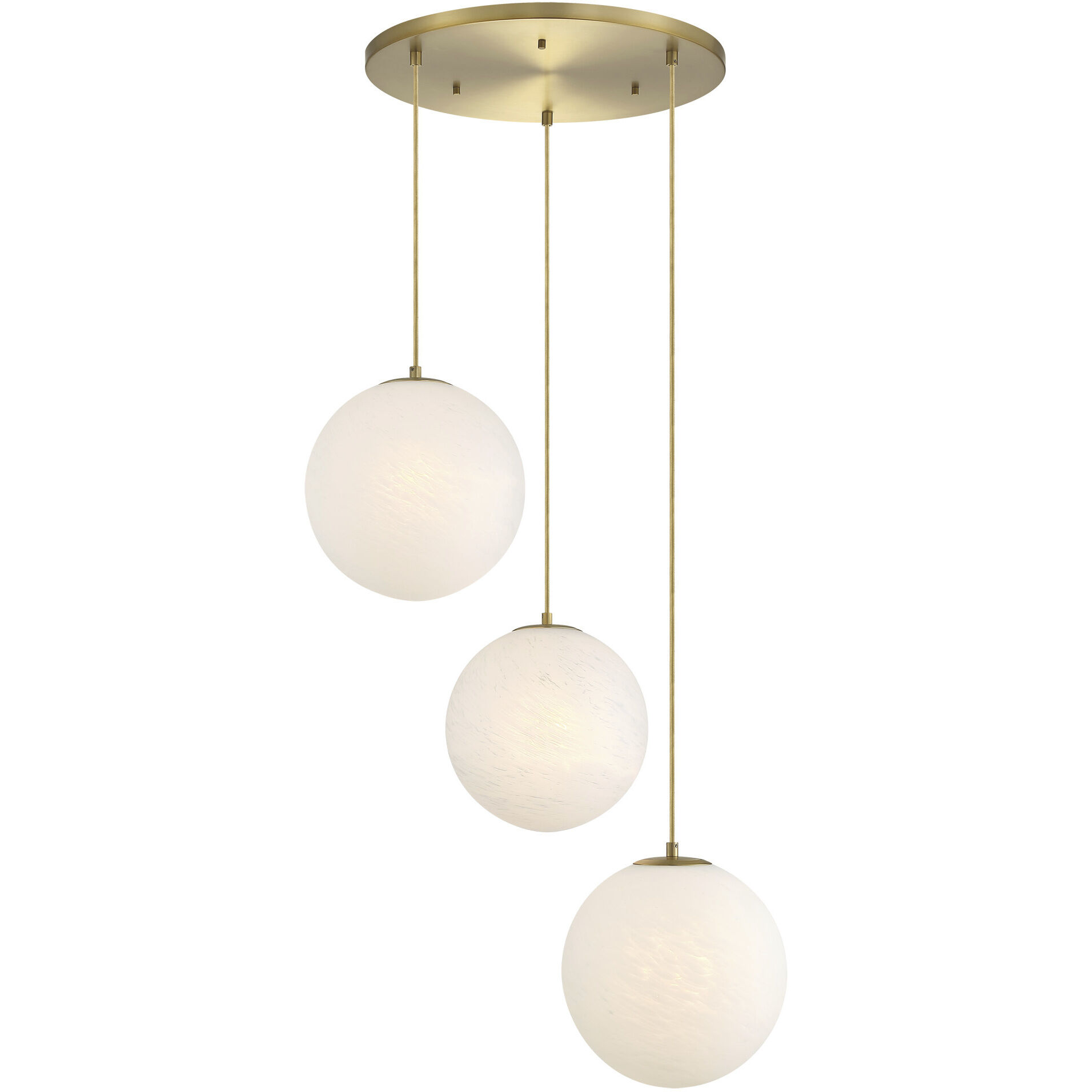 Pixie LED 28 inch Brushed Gold Chandelier Ceiling Light