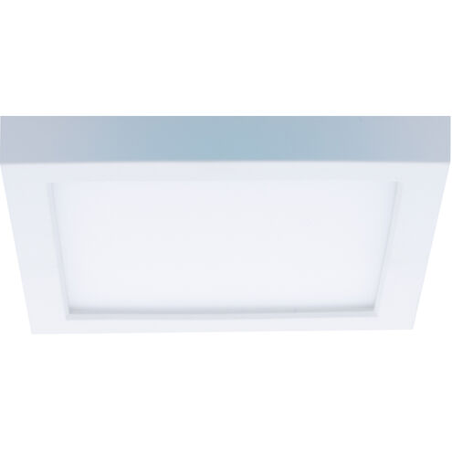 Square LED 5 inch White Flush Mount Ceiling Light in 3500K