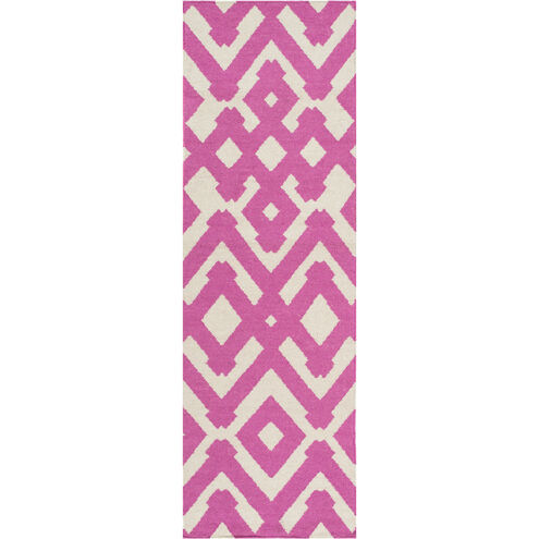 Paddington 63 X 39 inch Bright Purple, Cream Rug