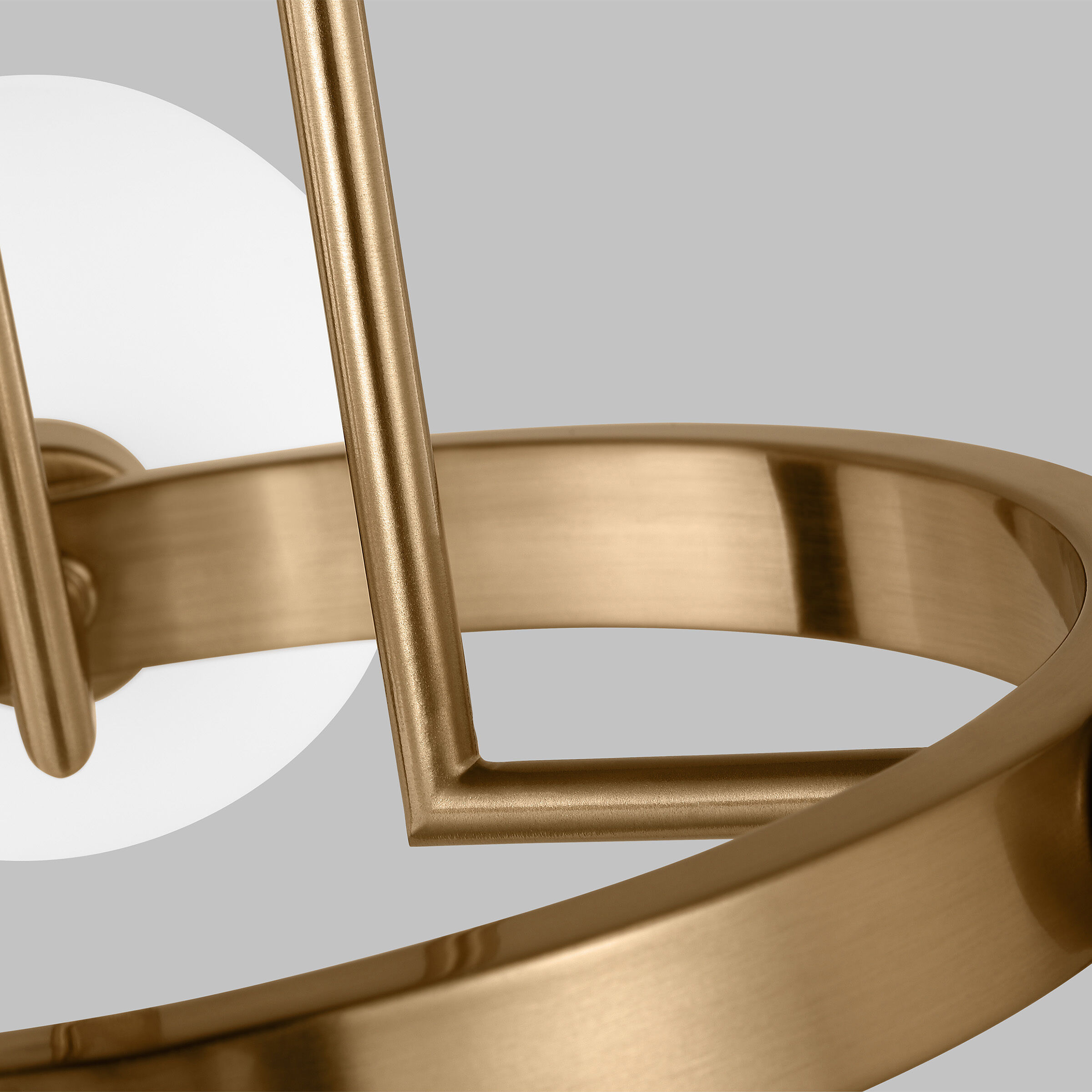 Sean Lavin Clybourn 3 Light 21 inch Satin Brass Semi-Flush Mount Ceiling Light