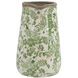 Flower Green and White Pitcher