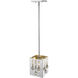 Oberon 1 Light 7 inch Chrome Pendant Ceiling Light