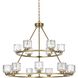 Cadence 15 Light 36 inch Satin Gold Chandelier Ceiling Light