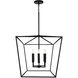 Thea 6 Light 42 inch Matte Black Island Ceiling Light