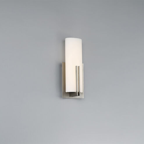Moderne LED 7 inch Satin Nickel Bath Vanity & Wall Light in 2700K, dweLED