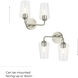 Celino 2 Light 14 inch Brushed Nickel Vanity Light Wall Light