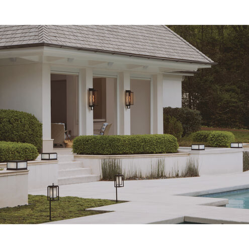 Estate Series Max 2 Light 12 inch Black Outdoor Pier Mount