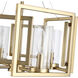Marco 4 Light 16 inch Brushed Champagne Bronze Semi-Flush Ceiling Light