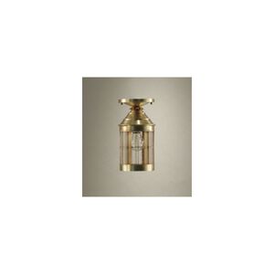 Heal 1 Light 6 inch Dark Antique Brass Flush Mount Ceiling Light in Seedy Marine Glass