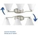 Bravo 3 Light 26.75 inch Brushed Nickel Bath Vanity Wall Light