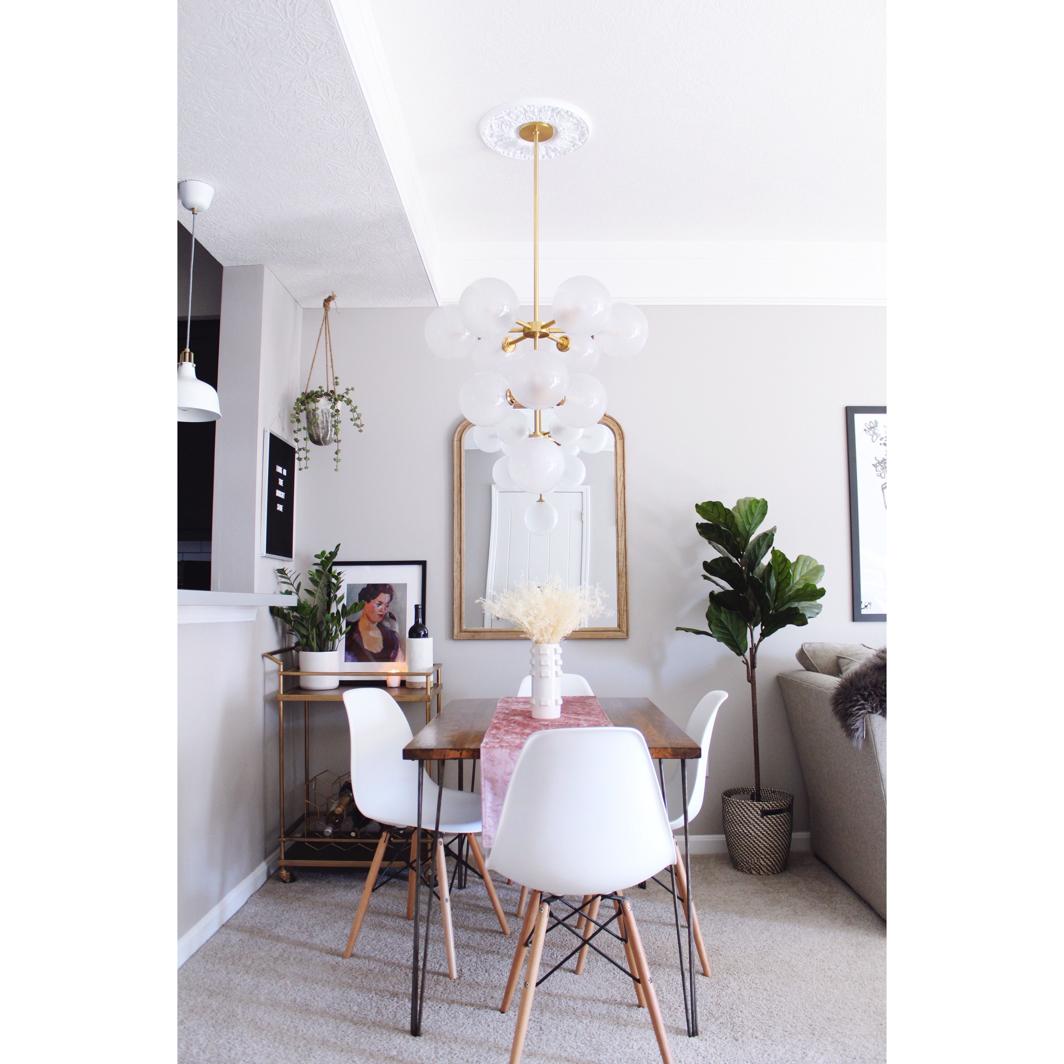 Ashleigh LED 30 inch Aged Brass Chandelier Ceiling Light