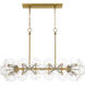 Winter 12 Light 39 inch Soft Brass Island Chandelier Ceiling Light