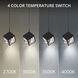 Ice Cube LED 12.88 inch Black Multi-Light Pendant Ceiling Light, dweLED