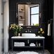 Fitzgerald 48 X 48 inch Black and Brass Mirror, Large
