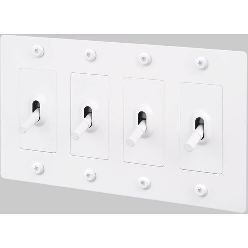 4G Toggle 120-277 White Light Switch