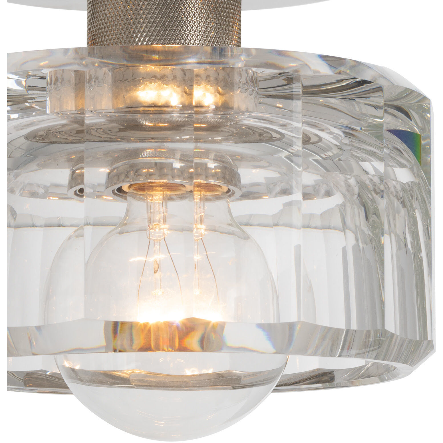 Bijoux 1 Light 7 inch Polished Nickel Flush Mount Ceiling Light