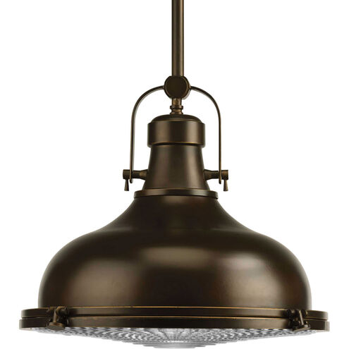 Fresnel Lens LED 16 inch Oil Rubbed Bronze Pendant Ceiling Light, Progress LED