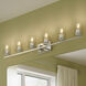 Replay 6 Light 48 inch Polished Nickel Bath & Vanity Light Wall Light