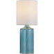 Signature 22 inch 60 watt Aqua Blue Table Lamp Portable Light
