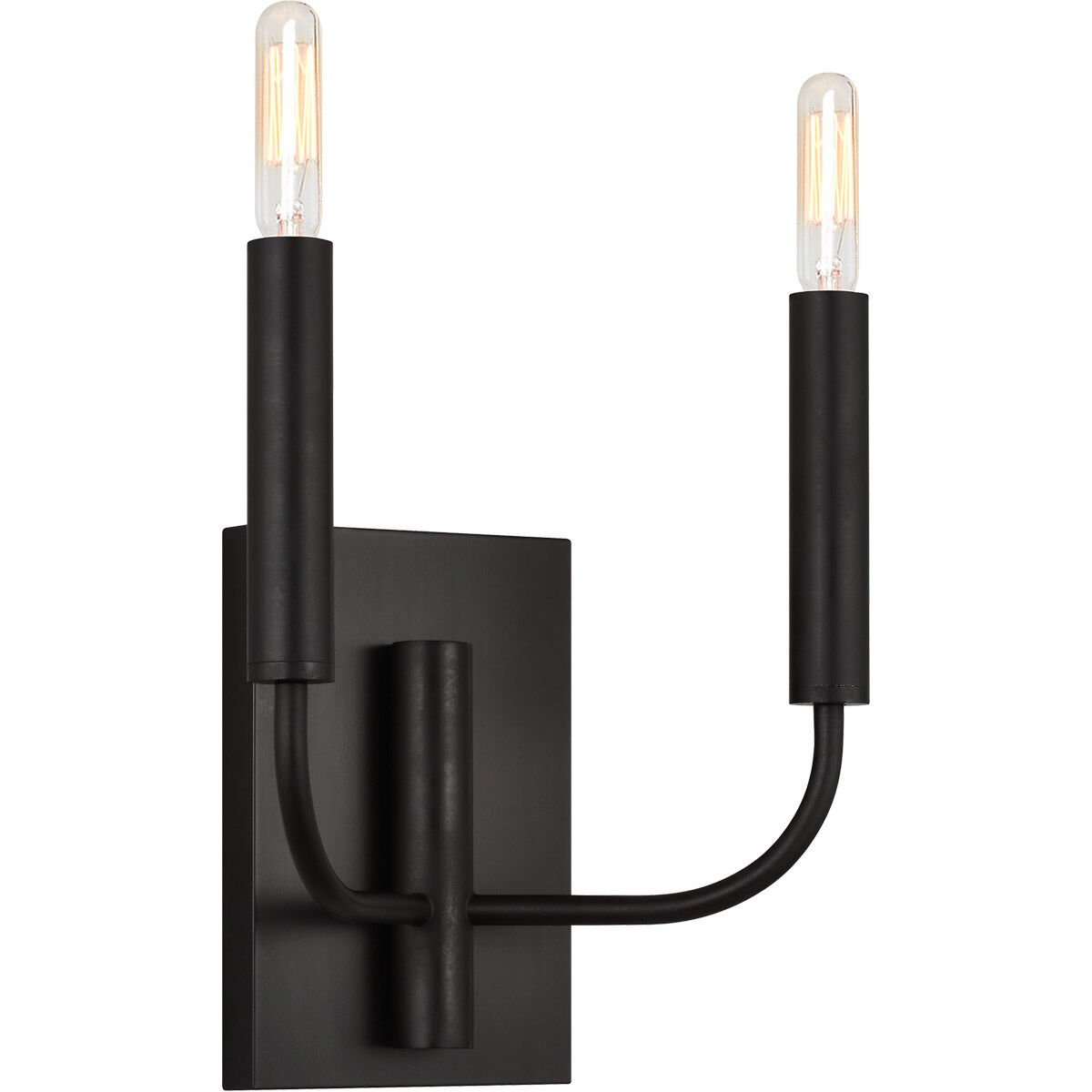 ED Ellen DeGeneres Brianna 2 Light 11.38 inch Aged Iron Double Sconce Wall Light