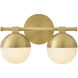 Bowie 2 Light 14.25 inch Bathroom Vanity Light