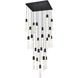 Aurora 25 Light 36 inch Black Chandelier Ceiling Light