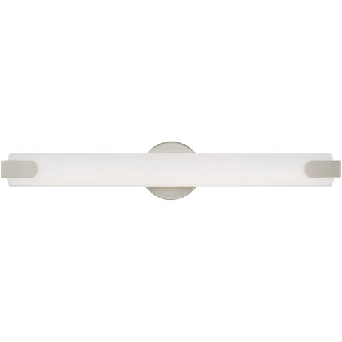 Lund LED 4 inch Brushed Nickel ADA Bath Vanity Wall Light