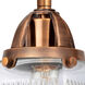 Nouveau 2 Colton LED 14 inch Antique Copper Bath Vanity Light Wall Light
