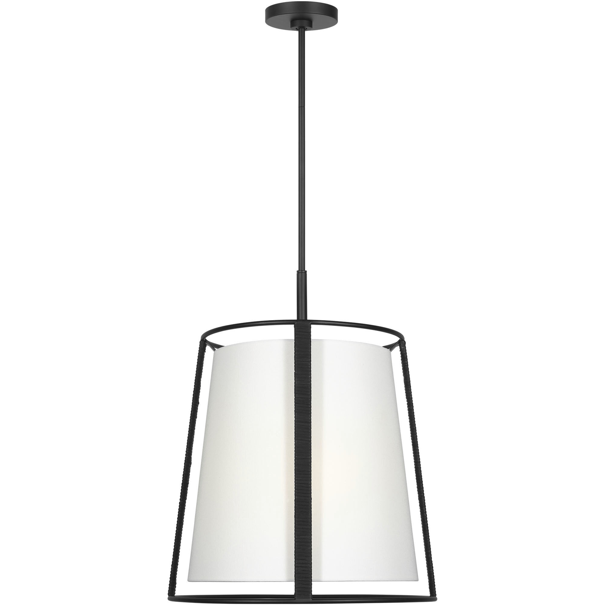 Drew & Jonathan Cortes 2 Light 18 inch Midnight Black Hanging Shade Ceiling Light, Large